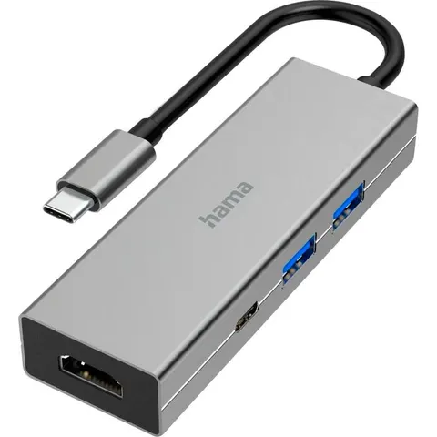 USB-C-Multiport 4 Ports 2x USB-A, USB-C, HDMI grau – Bild 2