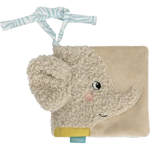 Stoffbuch Elefant Erik – grau – Bild 2