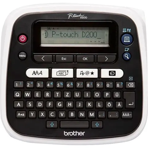 BROTHER P-touch D200BWVP label printer – Weiß – Bild 2
