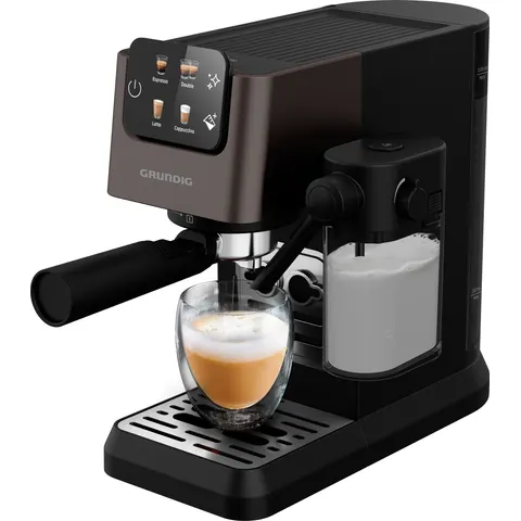 Grundig Siebträgermaschine KSM 5330, Siebträger-Espressomaschine – schwarz – Bild 2