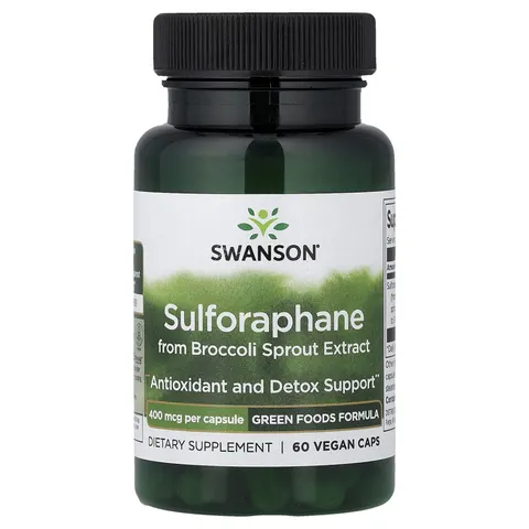Swanson Sulforaphane, 400mcg - 60 vcaps – image 4