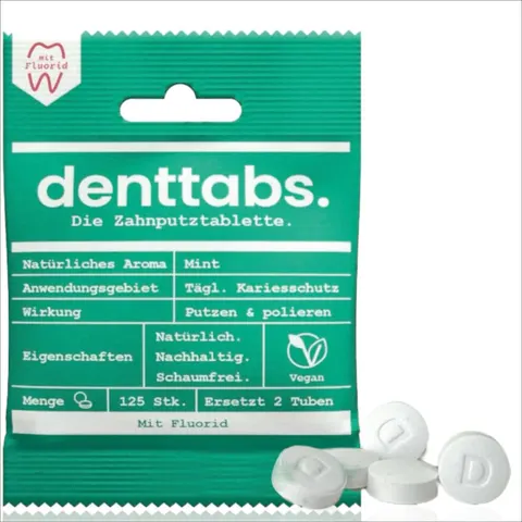 Denttabs Tablets for Teeth Cleaning - 125 pc – image 2