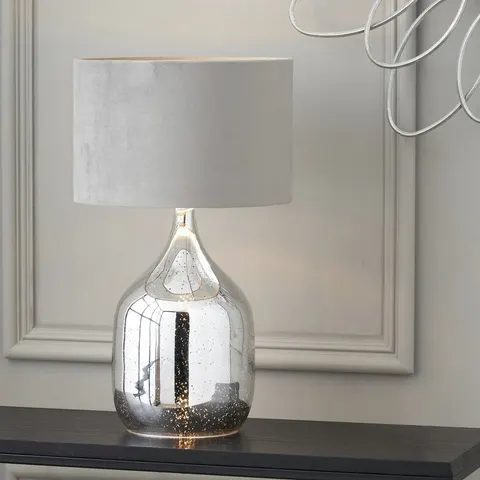 Pacific Stellar Glass Table Lamp - Silver – image 2