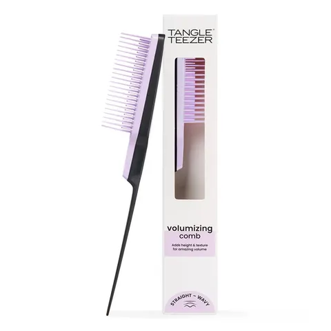 Tangle Teezer The Ultimate Volumizer Comb, Teasing Comb with Two-Tiered Teeth for Volume & Texture, and All Hair Types, Lilac & Black – Black,Purple – image 2