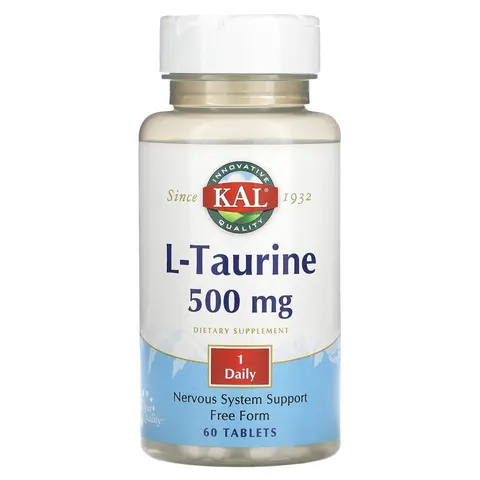 KAL, L-Taurine , 500 mg, 60 Tablets – image 2