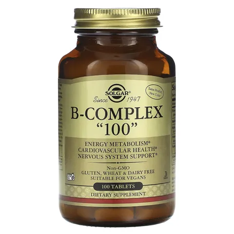 Solgar Vitamin B-Complex "100" Tablets, 100 – image 3