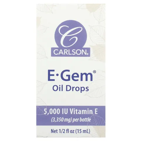 Carlson, E-Gem Oil Drops, 1/2 fl oz (15 ml) – image 2