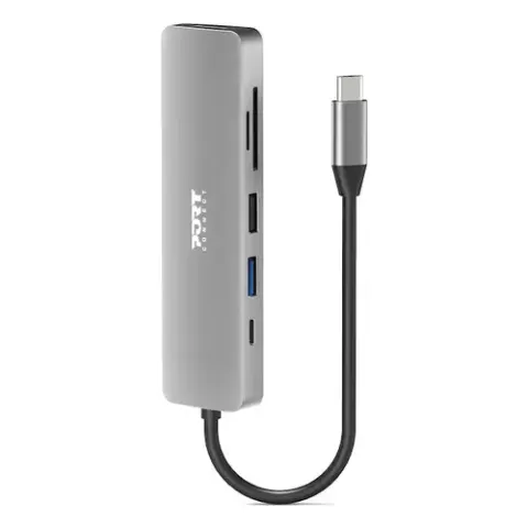 Port Designs 900162 interface hub USB Type-C Silver – image 2