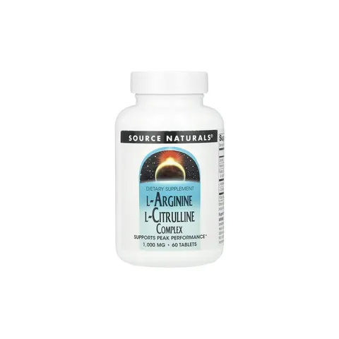 Source Naturals, L-Arginine L-Citrulline Complex, 60 Tablets – image 2