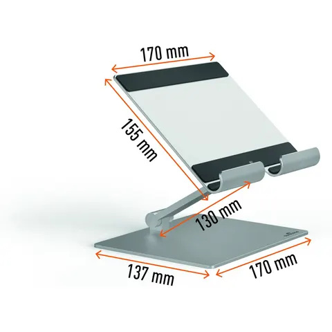 DURABLE Tablet-Ständer Rise silber – Bild 3