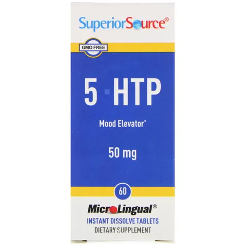 Superior Source, 5-HTP, 50 mg, 60 MicroLingual Instant Dissolve Tablets – image 3