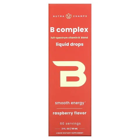 NutraChamps, B Complex, Raspberry, 2 fl oz (60 ml) – image 2