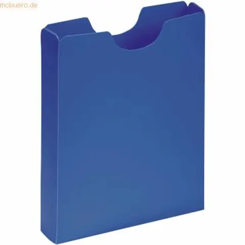 PAGNA Heftbox DIN A4, Hochformat, aus PP, blau – Bild 2