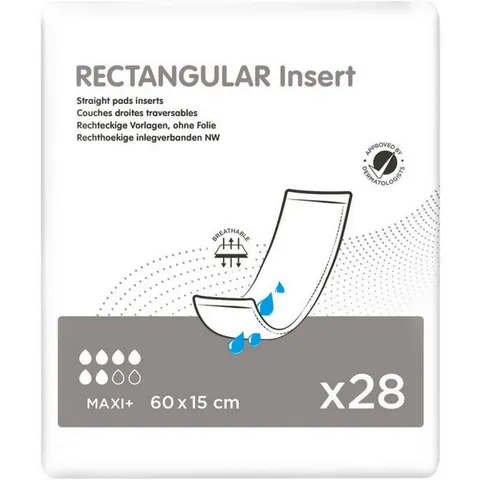 Ontex iD ID Rectangular Insert Traversable Maxi+ 15 x 60 cm 15 x 60 cm - 4 paquets de 28 protections – image 2