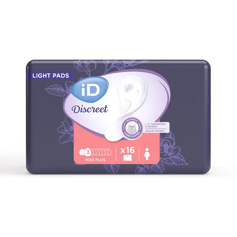 Ontex iD iD Discreet Light Pads Mini Plus - 36 paquets de 16 protections – image 2