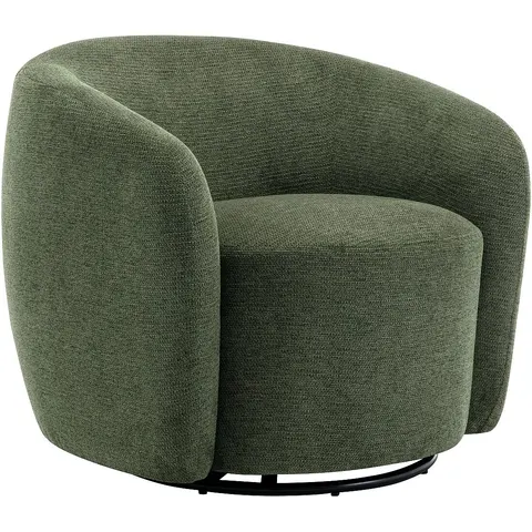 vente-unique.com Fauteuil droit polyester kaki Vert 80x67x76cm – image 2