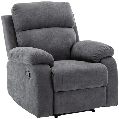 vente-unique.com Fauteuil relax polyester gris anthracite Gris 91x100x96cm – image 2