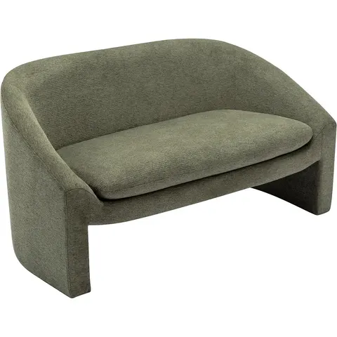 vente-unique.com Canapé fixe polyester 2 places vert 137x74x74cm – image 2