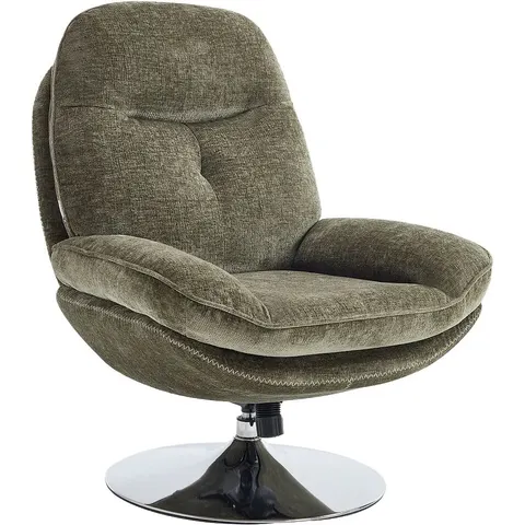 vente-unique.com Fauteuil droit polyester vert 78x99x90cm – image 2