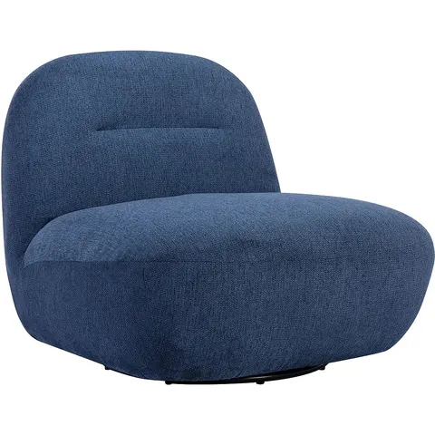 vente-unique.com Fauteuil droit polyester bleu 82x73x84cm – image 2