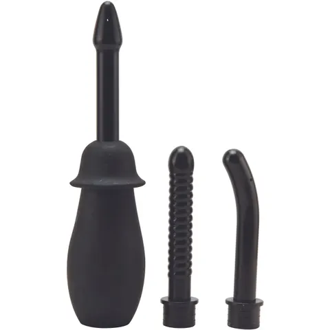 Seven Creations Kit de douche anale noir – image 3
