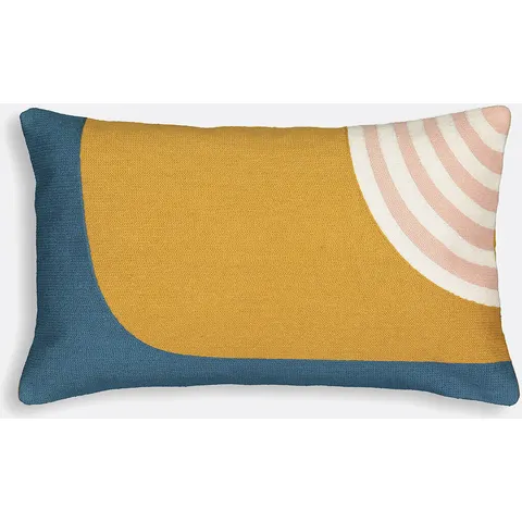 LA REDOUTE INTERIEURS Housse de coussin brodée, Wavy – image 2