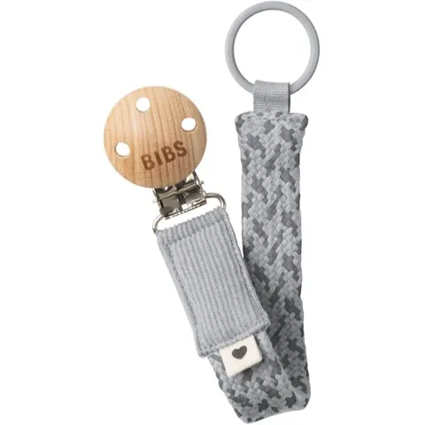 BIBS Paci Braid attache tétine Cloud / Iron 1 pcs – image 2