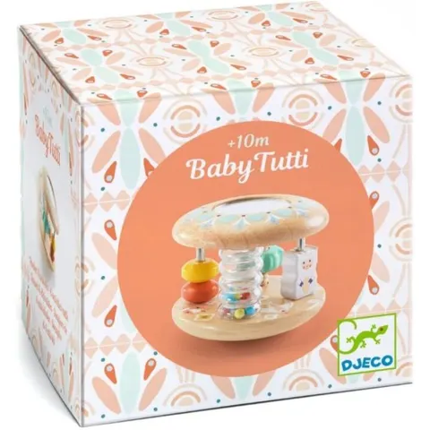 DJECO Rattle Baby Tutti hochet en bois 10m+ 1 pcs – image 2
