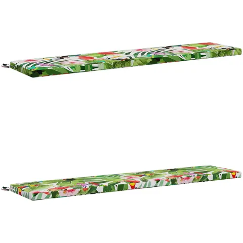 vidaXL Coussins de Banc SOEST 2 pc 100 % polyester Multicolore – 460183 – image 2