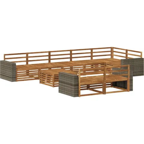 vidaXL Ensemble de canapés d'extérieur 9 pc – 709349 – image 3