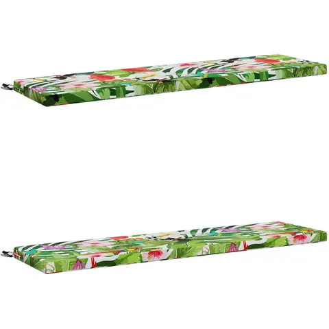 vidaXL Coussins de Banc SOEST 2 pc 100 % polyester Multicolore – 458449 – image 2