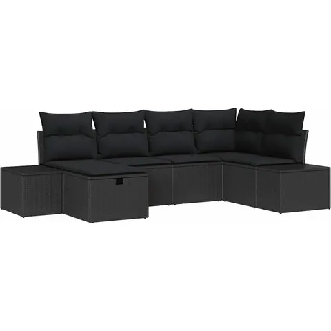 vidaXL Ensemble de Canapés 6 pc polyrotin – 408334 – image 3