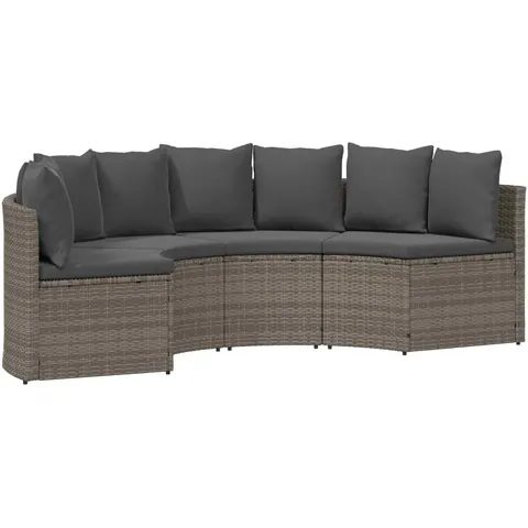 vidaXL Ensemble de Canapés 4 pc Gris – image 3