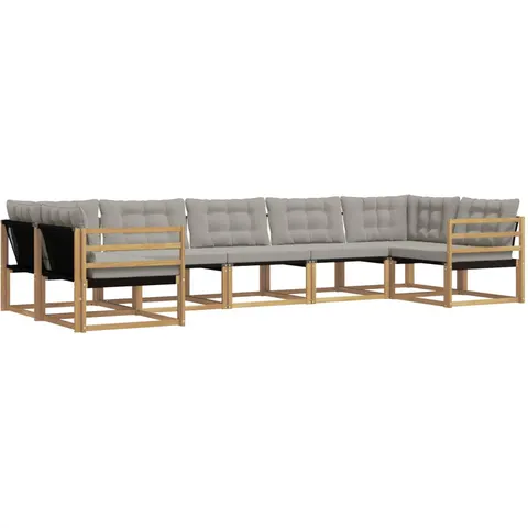 vidaXL Ensemble de canapés d'extérieur 7 pc 7 place – 811516 – image 2