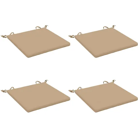 vidaXL Coussins de siège SOEST 4 pc 100 % polyester Sable – 411710 – image 2