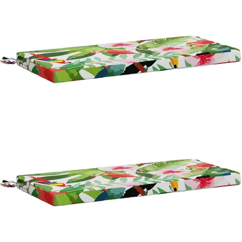 vidaXL Coussins de Banc SOEST 2 pc 100 % polyester Multicolore – 454960 – image 2