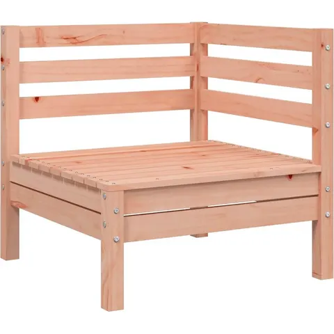 vidaXL Corner Sofa Solid Douglas wood Natural Douglas – image 2