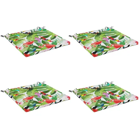 vidaXL Coussins de siège SOEST 4 pc 100 % polyester Multicolore – 418139 – image 2