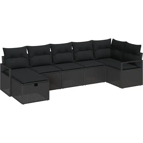 vidaXL Ensemble de Canapés 5 pc polyrotin – 406538 – image 2