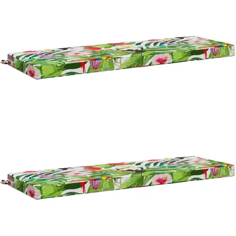 vidaXL Coussins de Banc SOEST 2 pc 100 % polyester Multicolore – 471202 – image 2