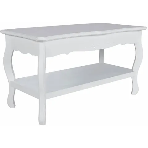 vidaXL Table basse 2 couches MDF Blanc – image 3