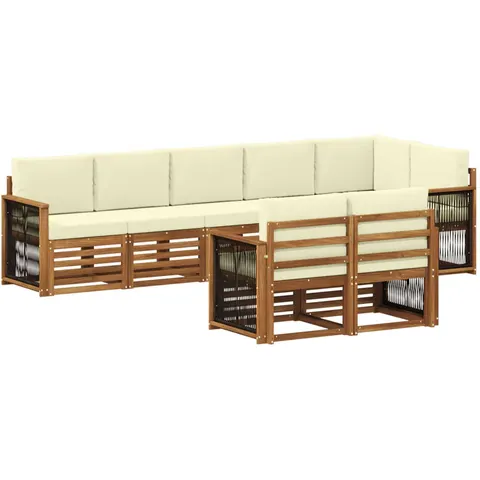 vidaXL Ensemble de canapés d'extérieur 7 pc – 692405 – image 3