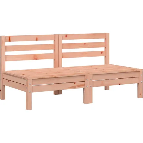 vidaXL Corner Sofa 2 pc Solid Douglas wood (untreated) Natural Douglas – image 2