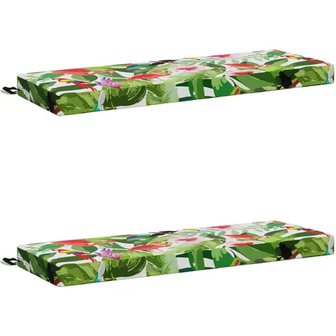 vidaXL Coussins de Banc SOEST 2 pc 100 % polyester Multicolore – 465980 – image 2