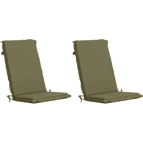 vidaXL Coussin de chaise à dossier haut GEMERT 2 pc 100 % polyester – 427049 – image 2