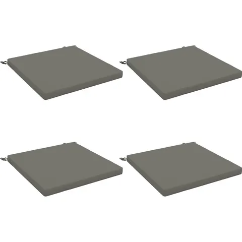 vidaXL Coussins de siège SOEST 4 pc 100 % polyester Gris – 416814 – image 2