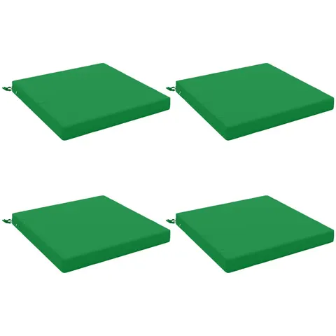 vidaXL Coussins de siège SOEST 4 pc 100 % polyester Vert – 419334 – image 2
