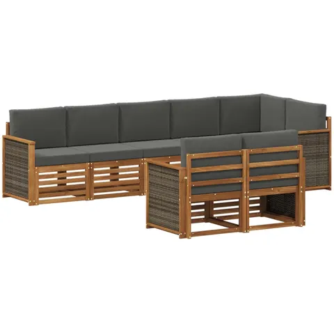 vidaXL Ensemble de canapés d'extérieur 7 pc – 692375 – image 3