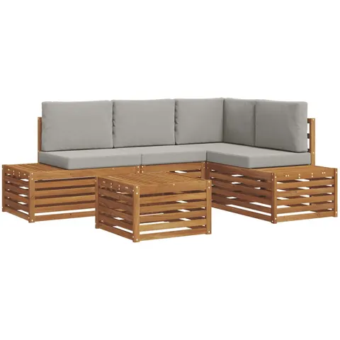 vidaXL Ensemble de canapés d'extérieur 5 pc – image 2
