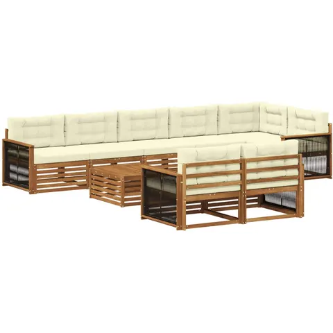 vidaXL Ensemble de canapés d'extérieur 9 pc – 709202 – image 3